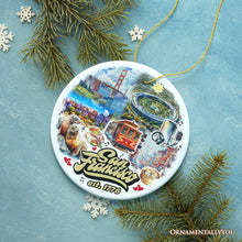 Load image into Gallery viewer, Unique San Francisco Handcrafted Ceramic Ornament, California Souvenir and Christmas Gift