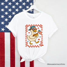 Carregar imagem no visualizador da galeria, 4th of July Patriotic Duck T-Shirt, Funny Independence Day Tee