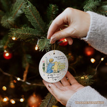 Carregar imagem no visualizador da galeria, A Day with You is My Favorite Ceramic Ornament, Pooh Bear's Sentimental Quote Christmas Gift and Tree Decor