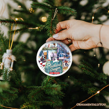 Load image into Gallery viewer, Artistic Portland City Ceramic Art Ornament, Oregon Souvenir and Christmas Gift
