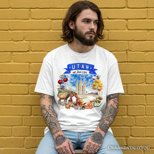Carregar imagem no visualizador da galeria, Artistic Utah State Themes and Landmarks T-Shirt, Tee for History and Travel Lovers