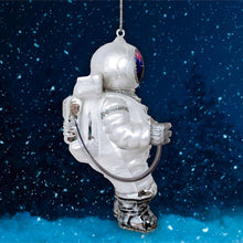 Load image into Gallery viewer, Astronaut Glass Christmas Ornament