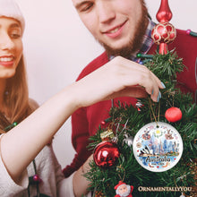 Carregar imagem no visualizador da galeria, Australia Artistic Watercolor Painting Ornament, Christmas Holiday Gift