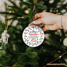 Load image into Gallery viewer, Coworkers Become Friends Quote Ornament, Christmas Appreciation Gift for Office Work Friends