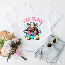 Load image into Gallery viewer, Crawfish Yee-Claw Western Cowboy T-Shirt, Summer Boil Season Tee for Fisherman