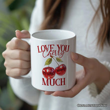 Load image into Gallery viewer, Disco Cherry Love You Cherry Much Personalized Mug, Aesthetic Gift With Custom Name