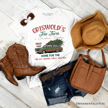 Carregar imagem no visualizador da galeria, Griswold’s Tree Farm T-Shirt, Retro Family Christmas Vacation Tee