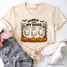 Carregar imagem no visualizador da galeria, Hanging with My Boos Ghost T-Shirt, Funny Halloween Spooky Season Tee