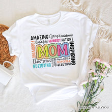 Carregar imagem no visualizador da galeria, Inspirational Mom Life T-Shirt, White Stylish Casual Women's Tee