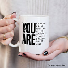 Carregar imagem no visualizador da galeria, Inspirational Words Personalized Mug, Significant Other Gift With Custom Name
