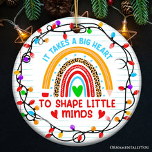 Carregar imagem no visualizador da galeria, It Takes A Big Heart Ornament, Empowering Holiday Gift for Special Needs Educators