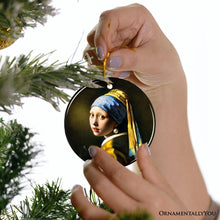 Carregar imagem no visualizador da galeria, Johannes Vermeer Girl with a Pearl Earring Ceramic Ornament, Famous Painting Souvenir