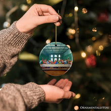 Carregar imagem no visualizador da galeria, Leonardo da Vinci The Last Supper Ceramic Ornament, Famous Painting Christmas Decoration Souvenir