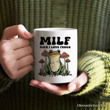 Carregar imagem no visualizador da galeria, Man I Love Frogs Personalized Mug, Mother Gift With Custom Name