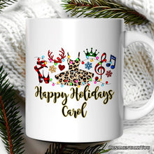 Carregar imagem no visualizador da galeria, Personalized Mug Ballet Buffalo Plaid Christmas, Dance Teacher Gift