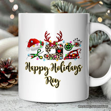 Carregar imagem no visualizador da galeria, Personalized Mug Sewing Buffalo Plaid Christmas, Clothing Stylist Gift