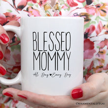 Carregar imagem no visualizador da galeria, New Mom Personalized Mug, Blessed Mommy Gift With Custom Name and Year
