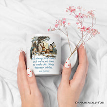Carregar imagem no visualizador da galeria, Personalized Mug It's Always Tea Time, Vintage Alice in Mad Tea Party