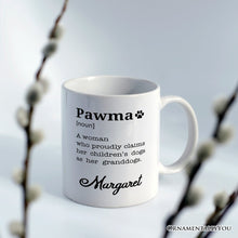 Carregar imagem no visualizador da galeria, Personalized Pawma Definition Mug, Funny Dog Lovers Mom Gift with Custom Name