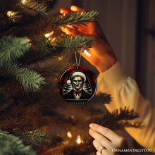 Carregar imagem no visualizador da galeria, Phantom of the Opera Ceramic Ornament, Menacing Holiday Gift for Halloween Tree