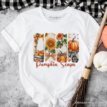 Carregar imagem no visualizador da galeria, Pumpkin Season T-Shirt, Fall Sunflower Coquette Bow Autumn Tee