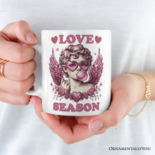Carregar imagem no visualizador da galeria, Retro Cupid Valentine Blowing Bubble Personalized Mug, Love Season Vintage Valentine's Day Gift