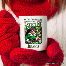 Carregar imagem no visualizador da galeria, Retro Killer Elf Christmas Personalized Mug, Funny Vintage Gift with Custom Name