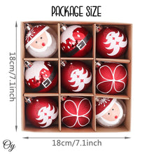 Carregar imagem no visualizador da galeria, Santa Claus Inspired 9 Piece Round Ornament Christmas Bundle
