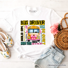 Carregar imagem no visualizador da galeria, School Bus Driver T-Shirt, Funny Back to School Occupation Tee
