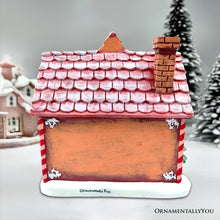 Carregar imagem no visualizador da galeria, Sparkling Pink Winter Magic LED Gingerbread Home Figurine, 7" Lighted Christmas Decoration Decor