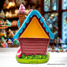 Carregar imagem no visualizador da galeria, Sugary Haven Candy House Tabletop Figurine, 7" LED Christmas Gingerbread Style Home Decoration