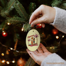 Carregar imagem no visualizador da galeria, Unique Hawaii Cartoon Art Christmas Ornament, Holiday Gift for Surfers