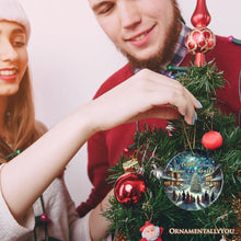 Load image into Gallery viewer, Your Light will Always Shine in Our Hearts Ornament, Enchanting Victorian Christmas Memorial Gift