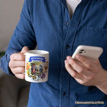 Load image into Gallery viewer, Artistic South Carolina State Themes and Landmarks Personalized Mug With Custom Name