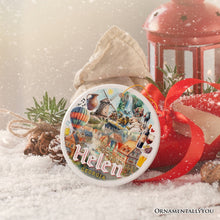 Carregar imagem no visualizador da galeria, Artistically Vibrant Helen Town Christmas Ornament, Georgia Bavarian-style Village Souvenir