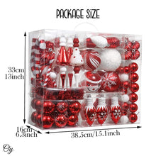 Cargar imagen en el visor de la galería, Christmas Paradise Ornament Bundle Mega Set, 155 Red and White Baubles with Many Themes