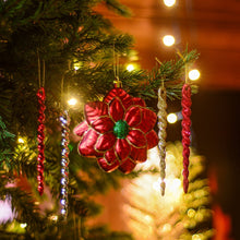 Cargar imagen en el visor de la galería, Christmas Sensation Mega Holiday Ornament Set, 108 Unique Baubles, Trees, Candycanes, and Snowflakes