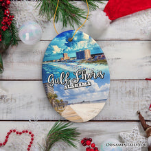 Carregar imagem no visualizador da galeria, Gulf Shores Christmas Ornament, Alabama's Coastal Souvenir and Tree Decor