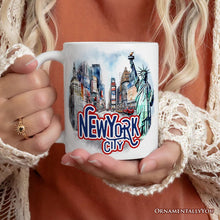 Carregar imagem no visualizador da galeria, Handmade Artistic New York City Personalized Mug With Custom Name