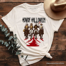 Cargar imagen en el visor de la galería, Howdy Halloween Cowboy Men T-Shirt, Sheriff Western Riders Spooky Tee