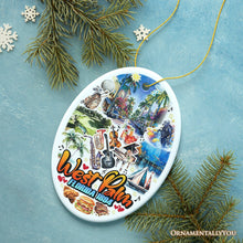 Carregar imagem no visualizador da galeria, Marvelous West Palm Beach Florida Ornament, Artistic Paradise and Southern Souvenir