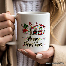 Carregar imagem no visualizador da galeria, Personalized Mug Baker Buffalo Plaid Christmas, Baking Gift