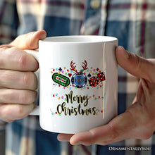 Carregar imagem no visualizador da galeria, Personalized Mug Casino Buffalo Plaid Christmas, Poker and Dice, Player and Staff Gift