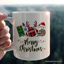 Carregar imagem no visualizador da galeria, Personalized Mug Football Buffalo Plaid Christmas, Team and Coaches Gift