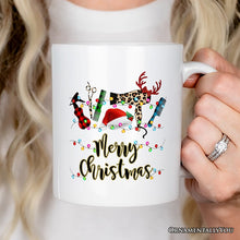 Carregar imagem no visualizador da galeria, Personalized Mug Hair Stylist Buffalo Plaid Christmas, Hair Hustler Gift