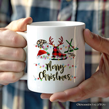 Carregar imagem no visualizador da galeria, Personalized Mug Hockey Buffalo Plaid Christmas, Team and Coaches Gift