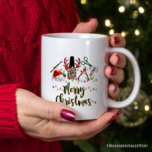 Carregar imagem no visualizador da galeria, Personalized Mug Nail Tech Buffalo Plaid Christmas, Pedicure Gift