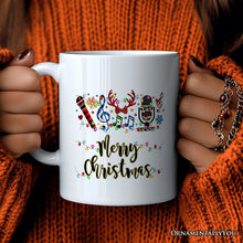 Carregar imagem no visualizador da galeria, Personalized Mug Singers Buffalo Plaid Christmas, Microphone Gift