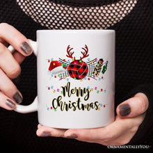 Carregar imagem no visualizador da galeria, Personalized Mug Volleyball Buffalo Plaid Christmas, Team and Coaches Gift
