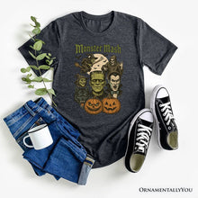 Carregar imagem no visualizador da galeria, Monster Mash Classic T-Shirt, Halloween Monsters Tee for The Spooky Season
